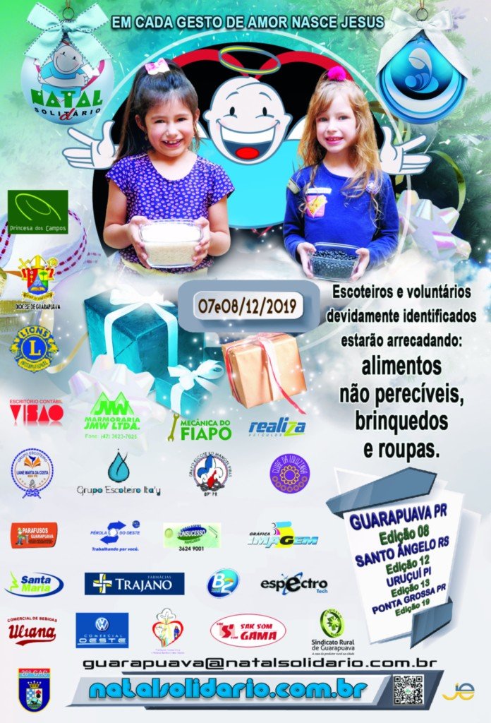 Cartaz Natal Solidário 2019 Guarapuava