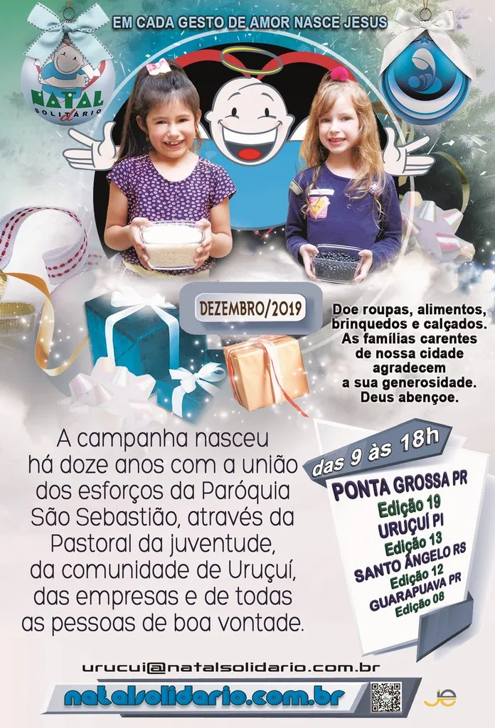 Cartaz Natal Solidário 2019 Uruçuí