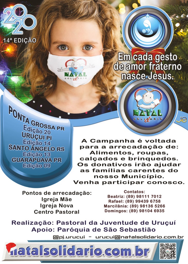 Cartaz Natal Solidário Uruçuí 2020